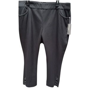 NWT Soft Surroundings Black Straight Leg Pants Size 1X